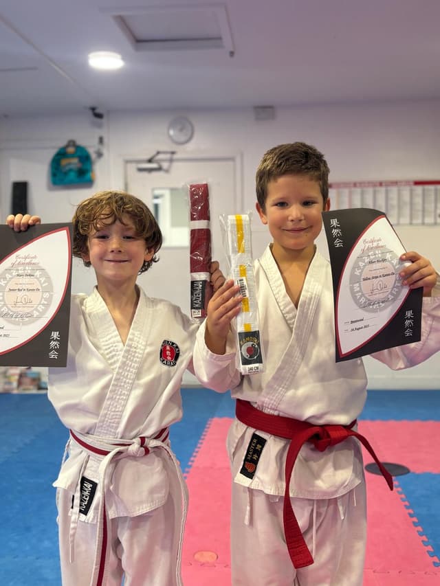 Belt grading ceremony